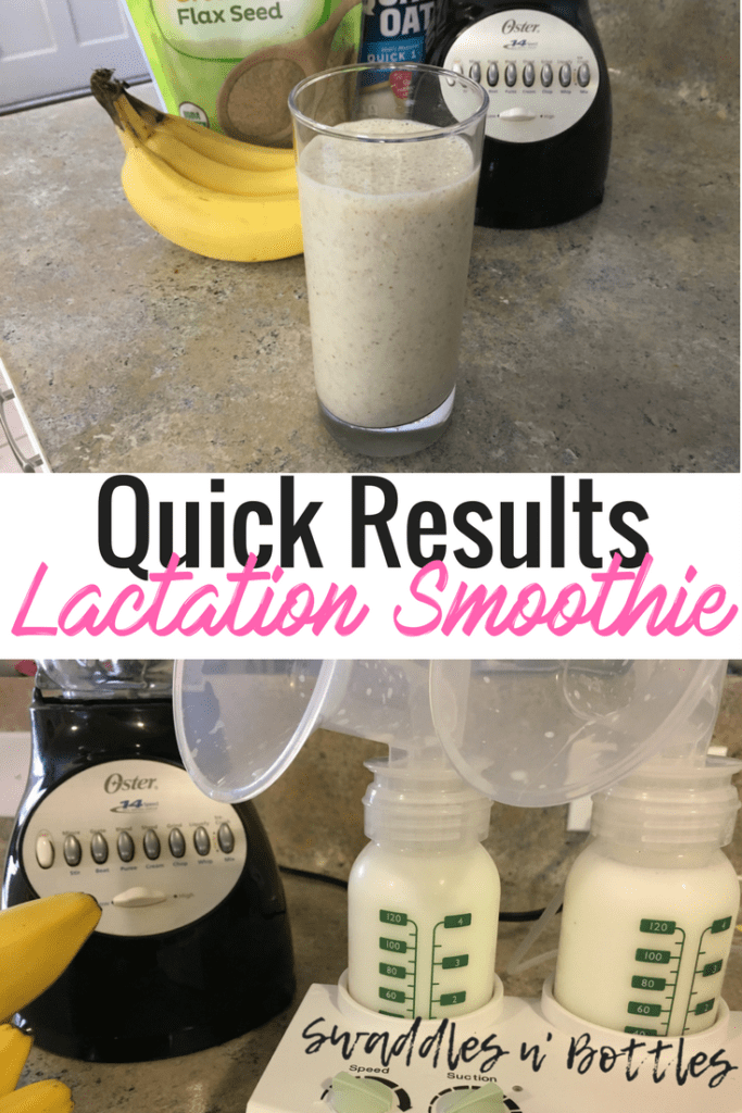 Quick Results lactation smoothie to help increase your milk production overnight