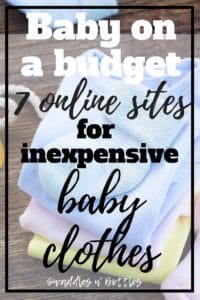 7 Websites for Inexpensive Baby Clothes