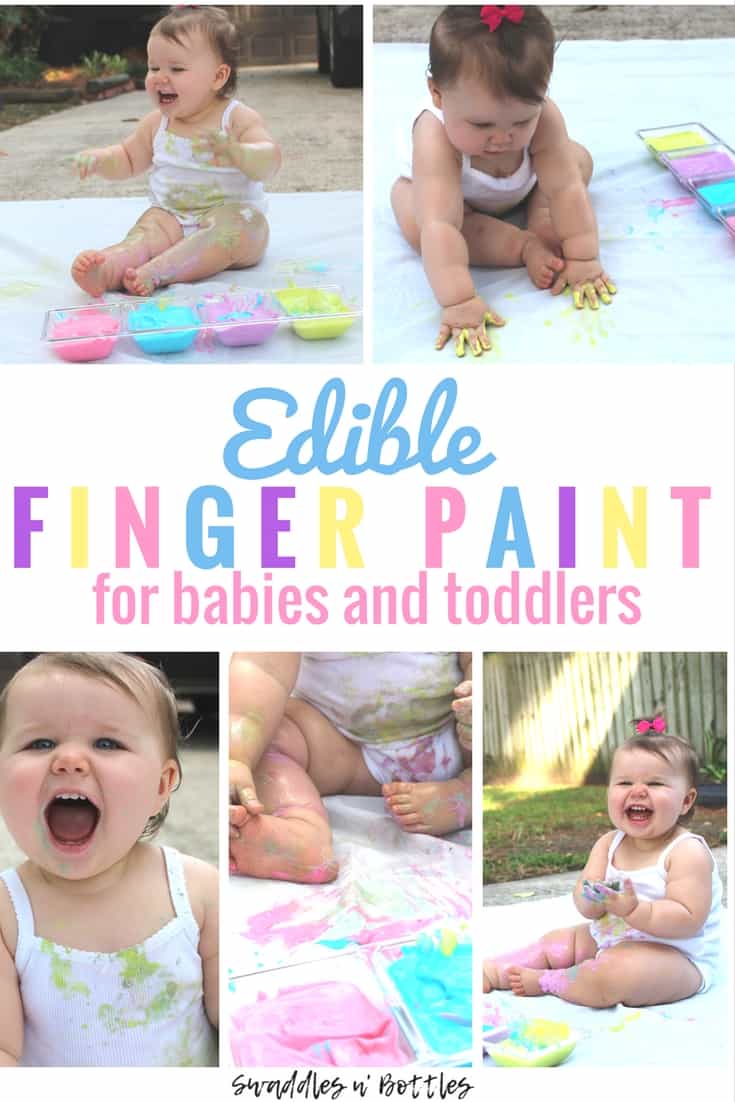 Edible Fingerpaint for Babies and Toddlers