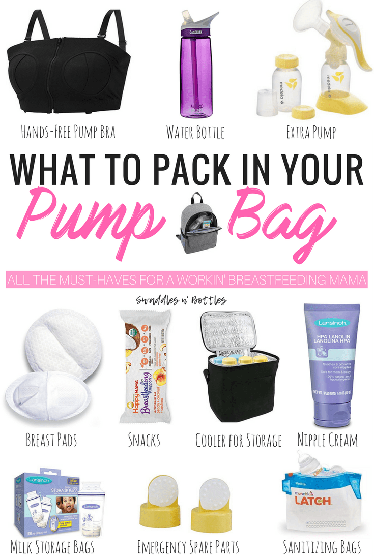 What to pack in your pump bag when you return to work full time. Breastfeeding mama must read!