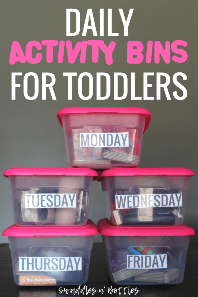 Daily Activity Bins for Toddlers and one year olds 1
