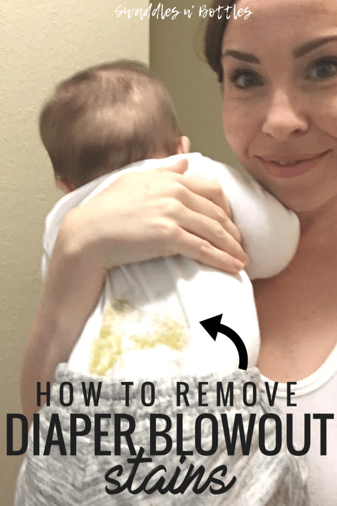 How to remove diaper blow out stains