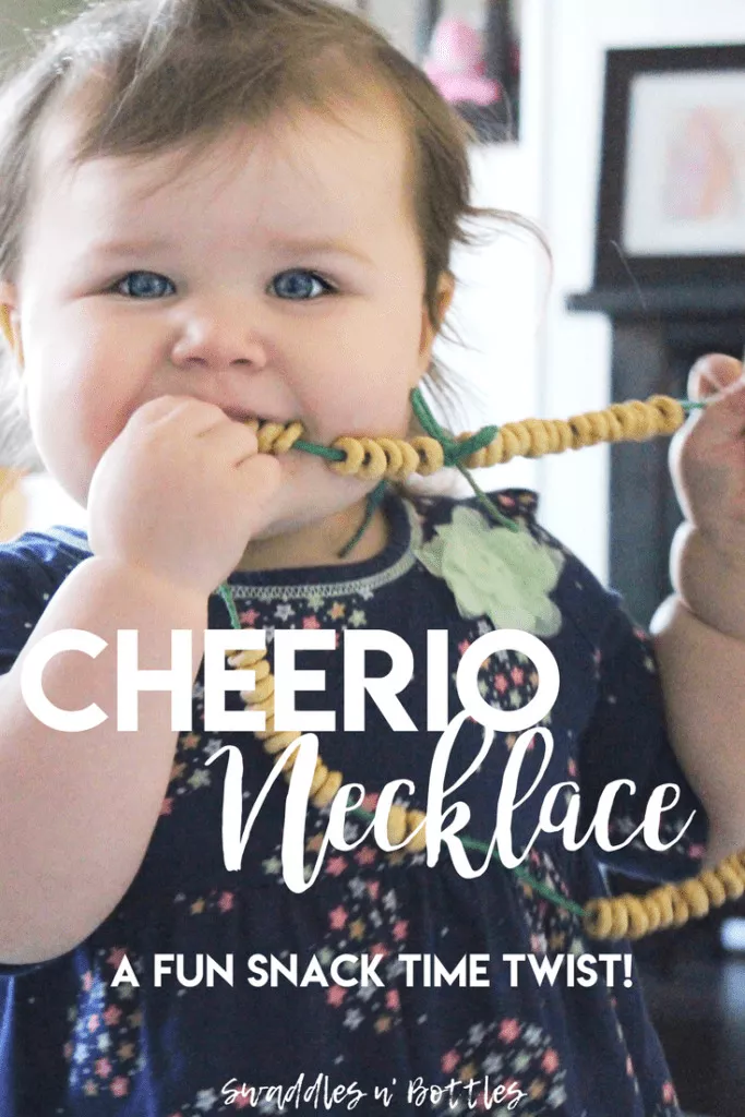 Cheerio Necklace, A Fun Snack Time Idea!