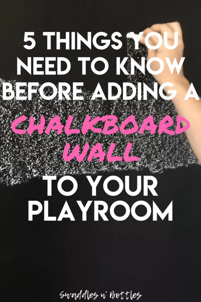 DIY  Playroom Chalkboard Wall