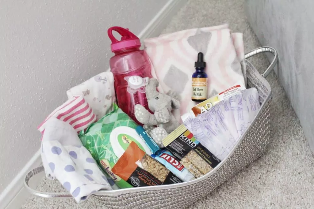 A breastfeeding Basket is an essential part of a breastfeeding station. Have everything you need within arms reach when nursing baby.