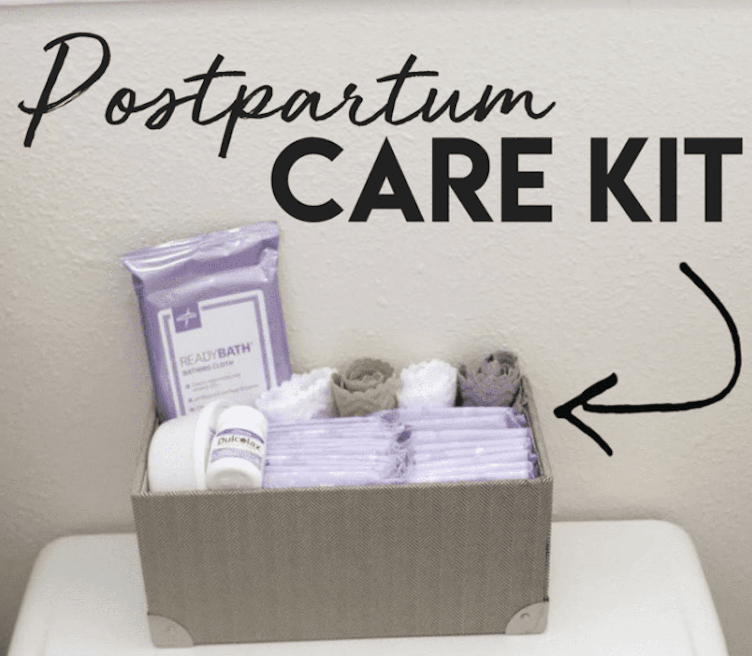 Postpartum Care Kit to Relieve Pain and Provide Comfort