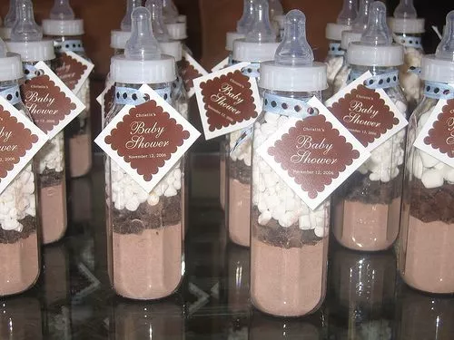 Baby Shower Gift Ideas- Hot Chocolate Mix in a Baby bottle