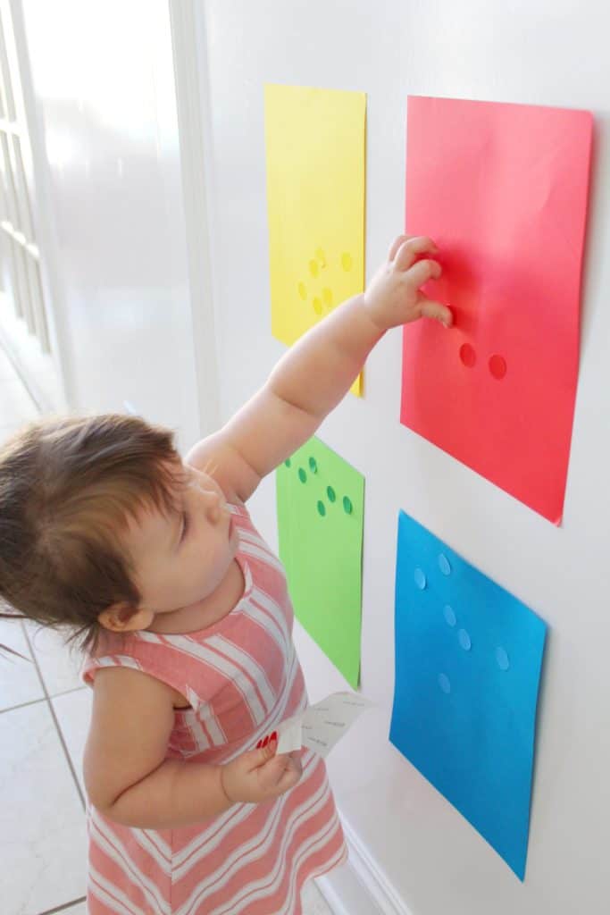 Color sorting activities to help toddlers learn colors