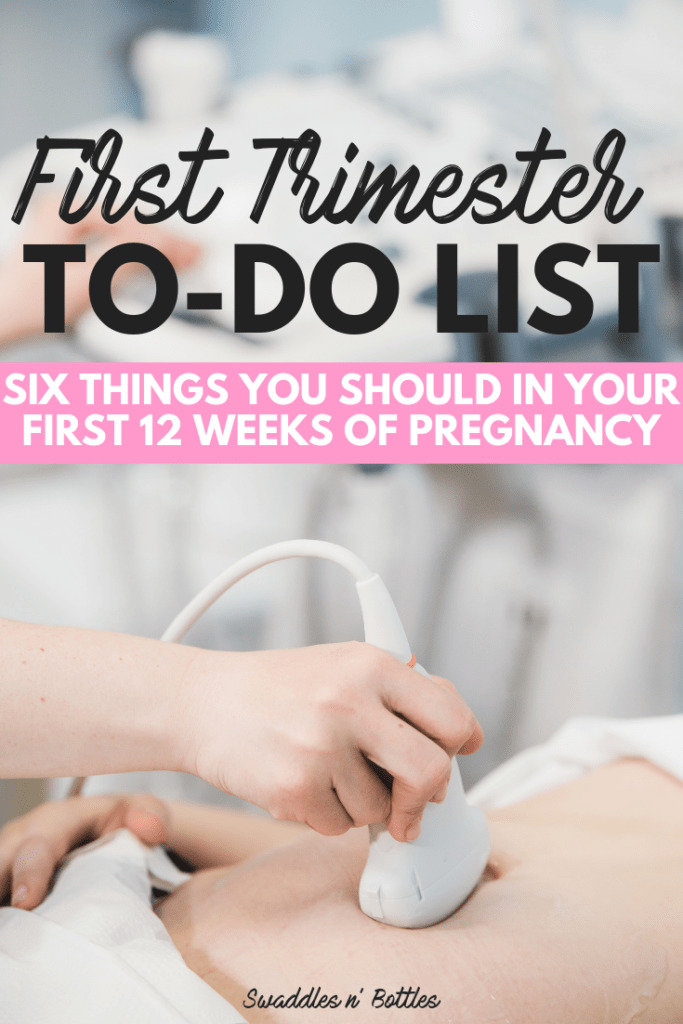 First Trimester to do list. A great resource for all the things you should do in your first 12 weeks of pregnancy