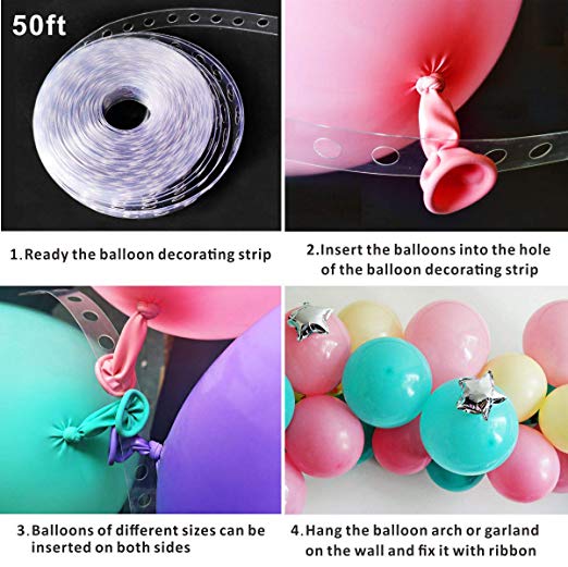 DIY balloon garland tutorial