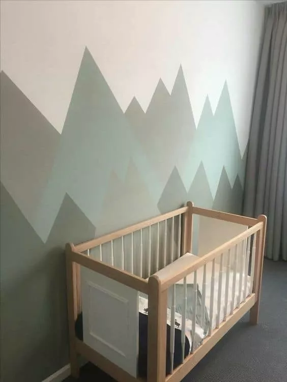 Mountain themed nursery for baby boy