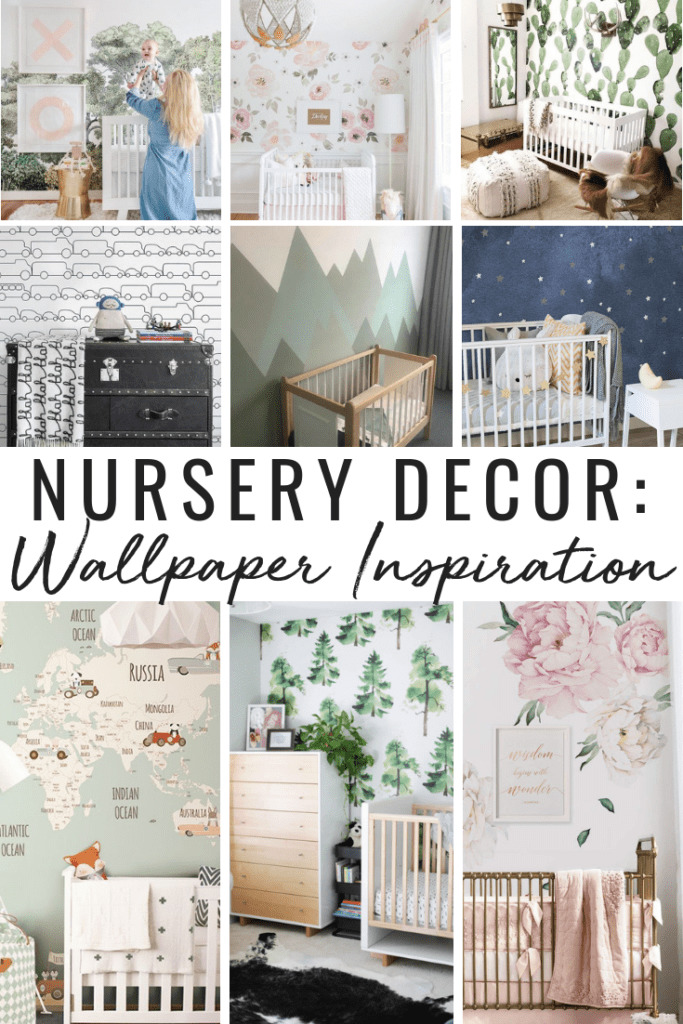 Wallpaper inspiration for baby boy and bay girl nursery. 