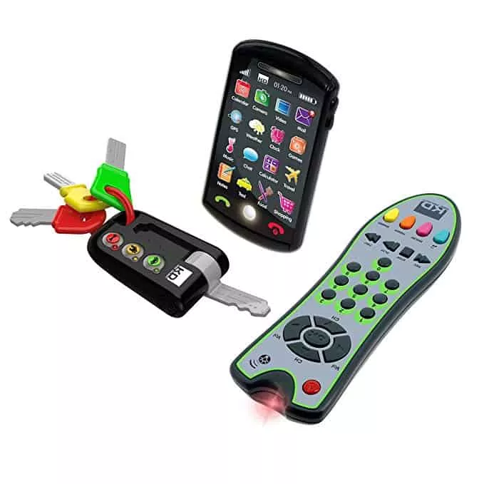 Toy cell phone and keys for the kiddo who wants to be just like mom and dad!