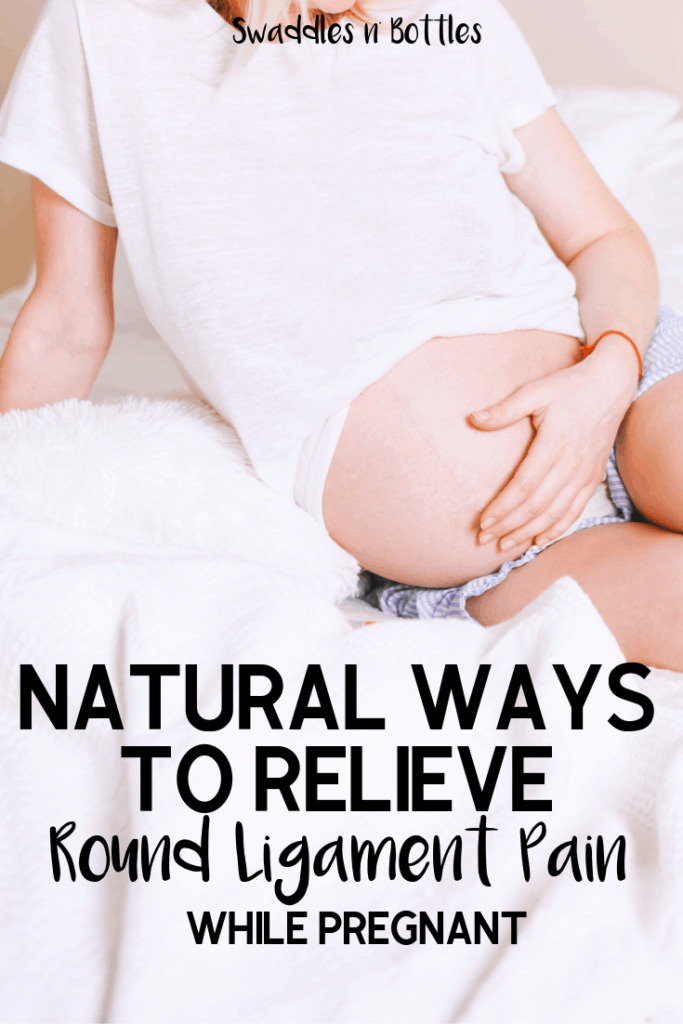 how to relive round ligament pain while pregnant