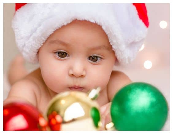 ideas for baby christmas photos