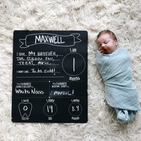 22 Super Cute Baby Milestone Photo Ideas - Swaddles n' Bottles