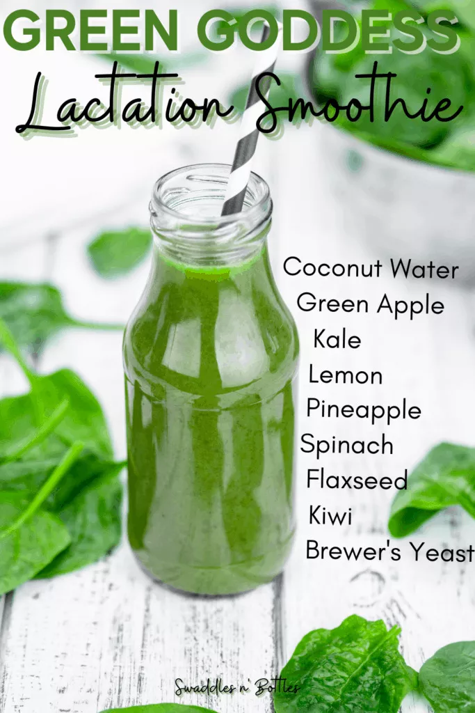Green Goddess Lactation Smoothie for increased milk supply