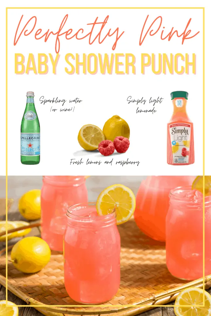 low sugar pink punch recipe for baby shower